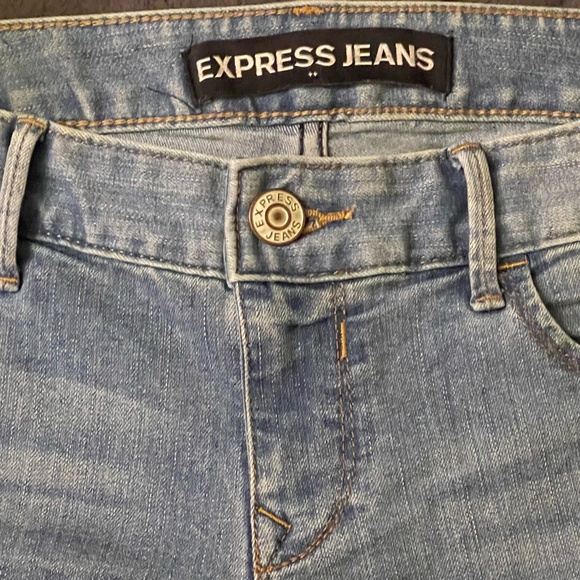 Express Stella Low Rise Legging Style Light Wash Jeans Womens Size 8 Regular - Picture 6 of 11